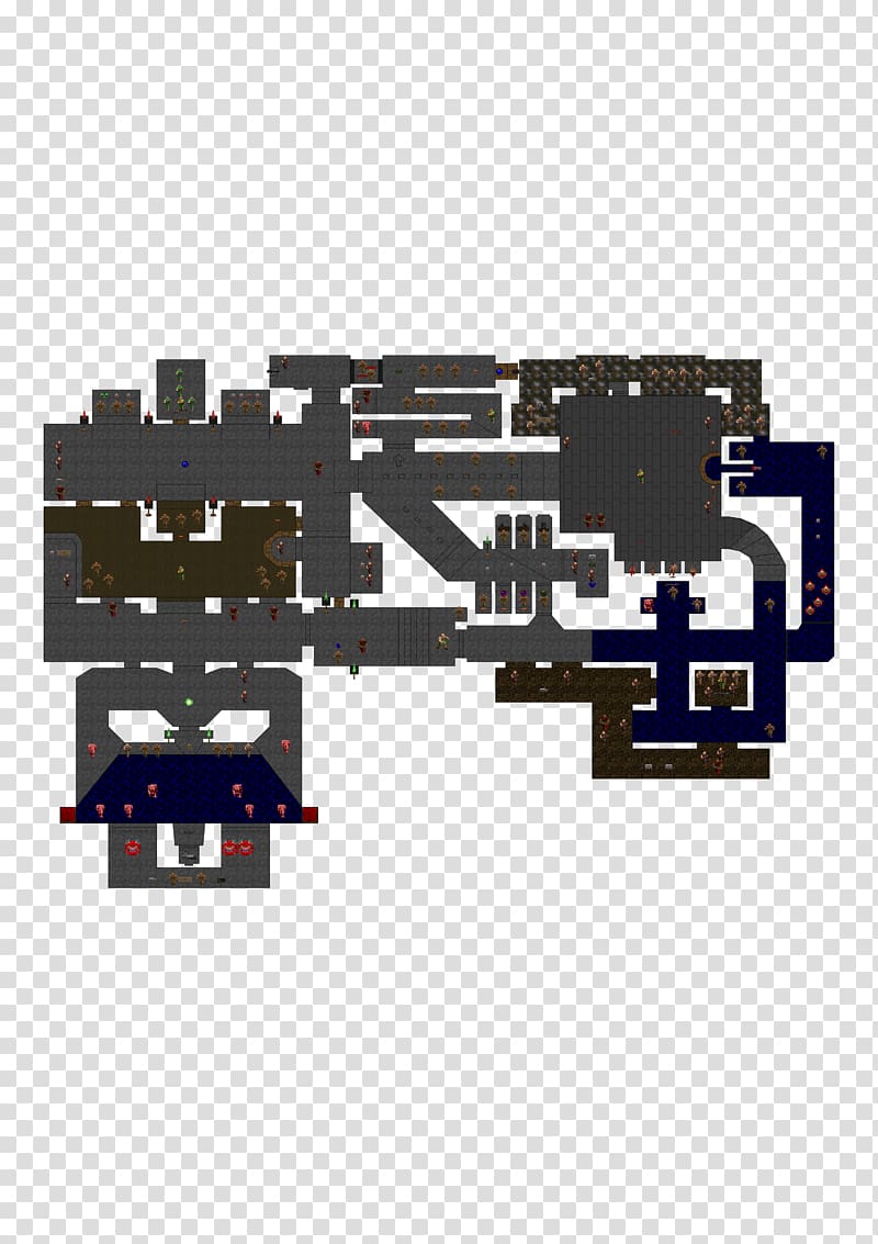 Doom II IBM PC compatible Level Map, Doom transparent background PNG clipart