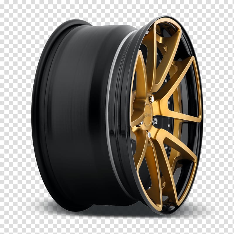 Alloy wheel Rotiform, LLC. Bronze Car, car transparent background PNG clipart