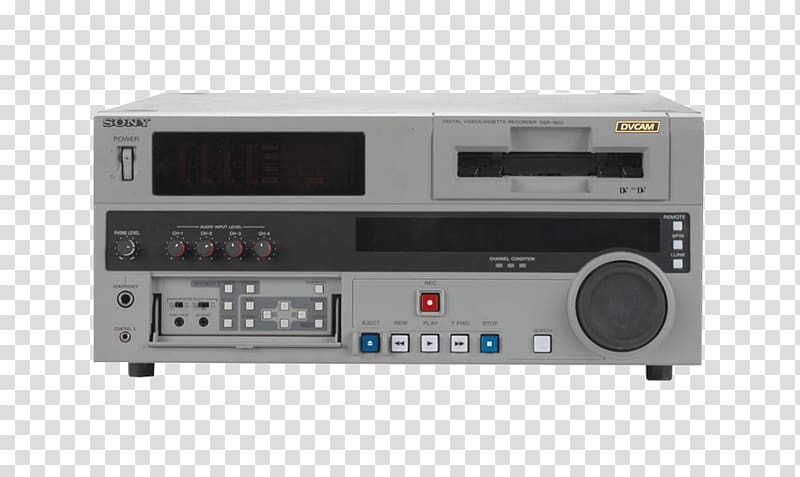 VCRs DVCAM Cassette deck Electronics Sony DSR-PD170, sony transparent background PNG clipart