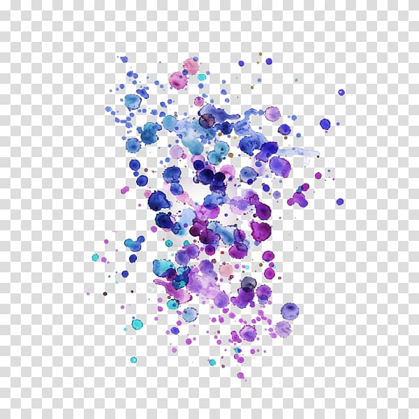 blue water-color ink points transparent background PNG clipart