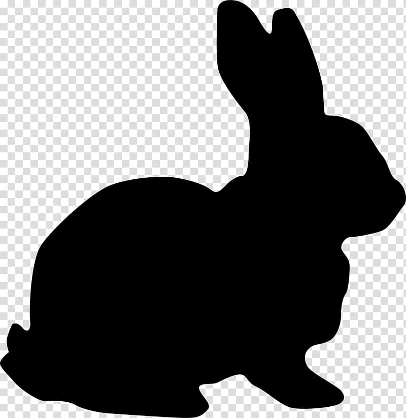 Black-tailed jackrabbit Silhouette , animal silhouettes transparent background PNG clipart