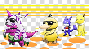 Gabumon Psyduck Ash Ketchum Agumon Gaomon, digimon transparent background PNG clipart thumbnail