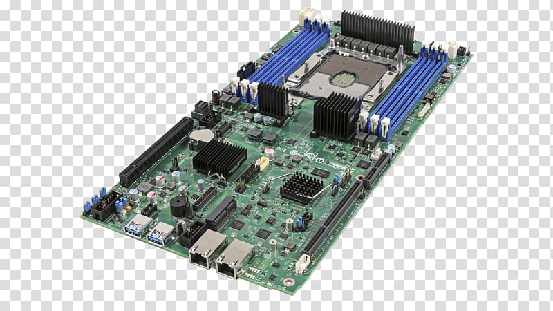 Intel Server Board S2600TP Xeon Motherboard Single-board computer, intel transparent background PNG clipart