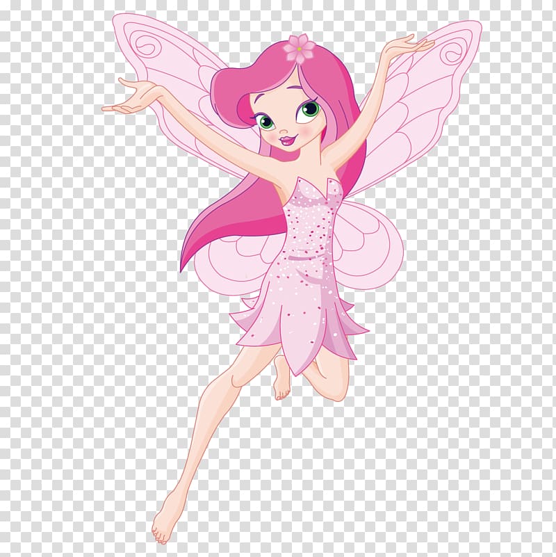 Fairy Cartoon , Beautiful flower fairy transparent background PNG clipart