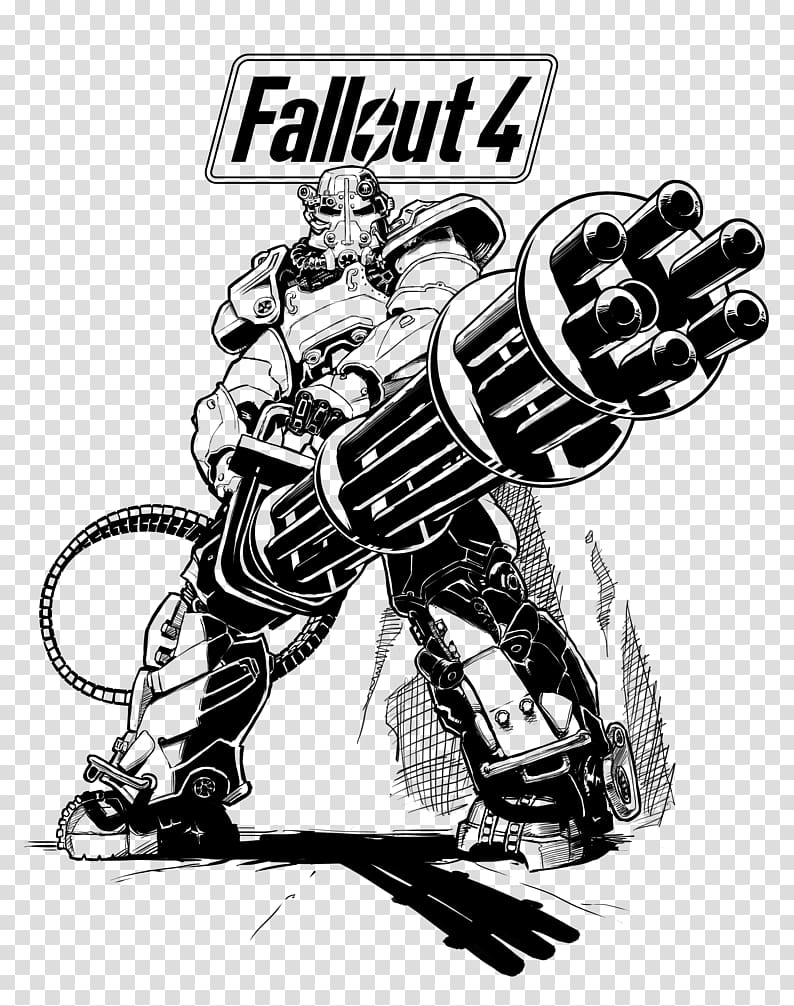 Fallout 4 Fallout: New Vegas Fallout 3 Drawing Coloring book, printed t-shirt transparent background PNG clipart