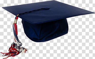 blue toga hat, Blue Graduation Cap transparent background PNG clipart
