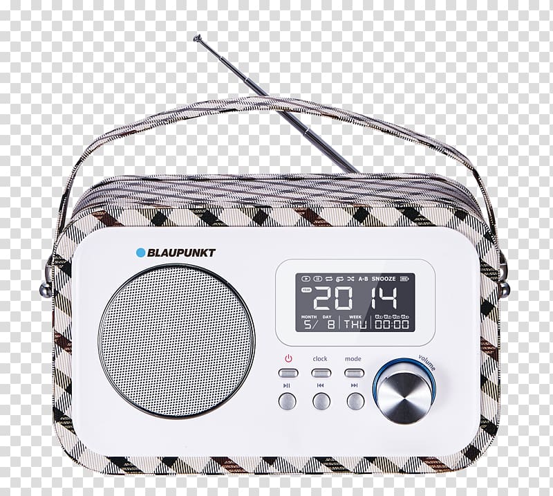 Radio BLAUPUNKT PP12WH FM broadcasting Sound, stereo european wind frame transparent background PNG clipart