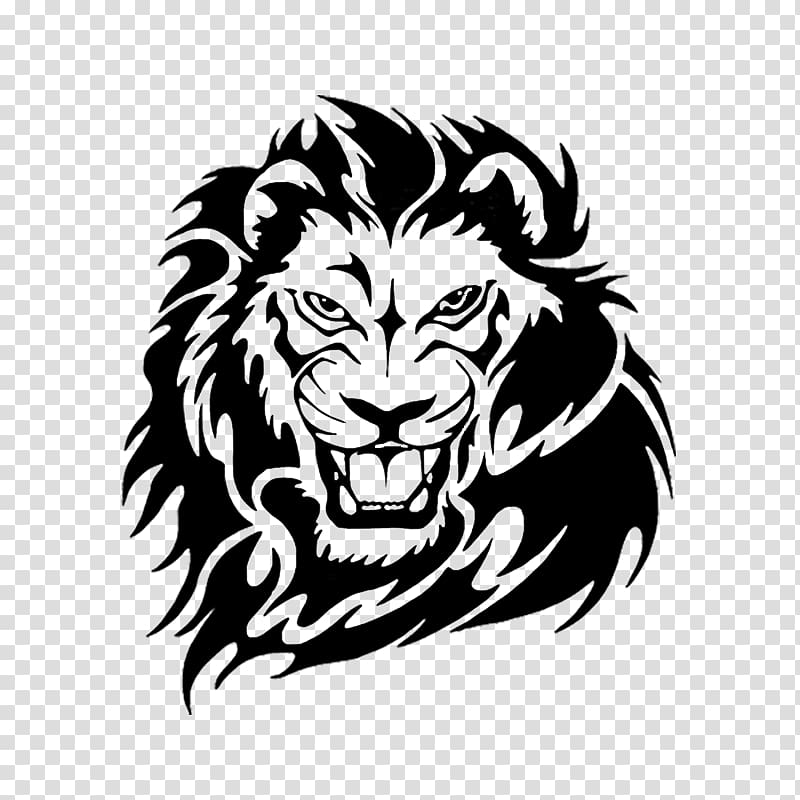 SAVI 3D Temporary Tattoo Angry Roaring Lion Big Face Design Size 21x15  cm Black 10 g  Amazonin Beauty