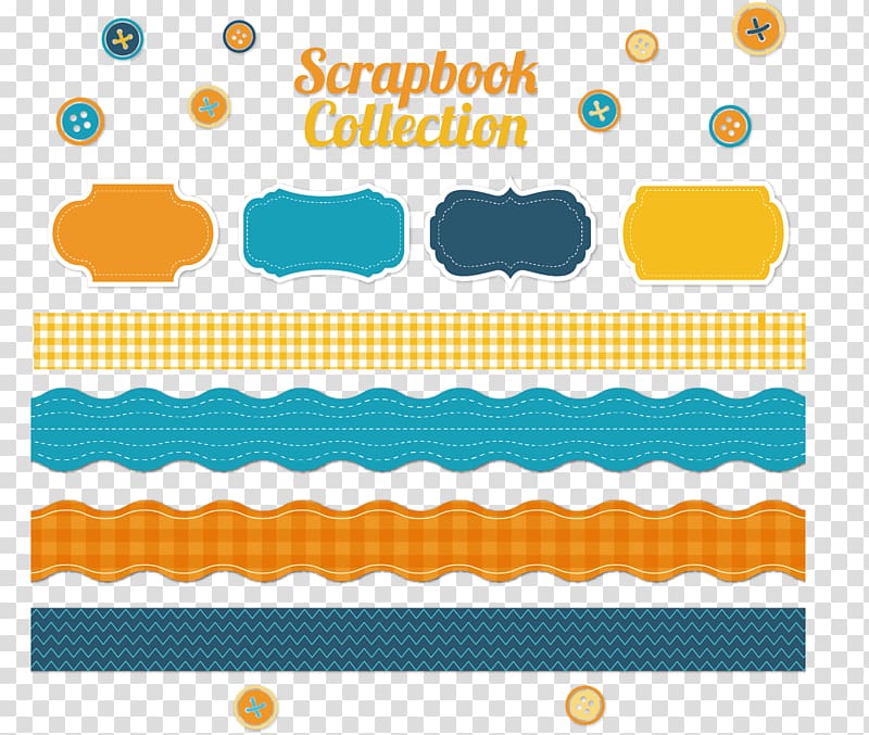 multicolored scrapbook collection illustration, color box transparent background PNG clipart