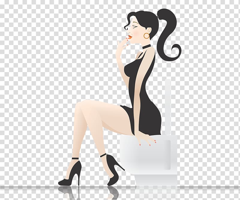 Toilet & Bidet Seats Bathroom Sitting, business woman transparent background PNG clipart