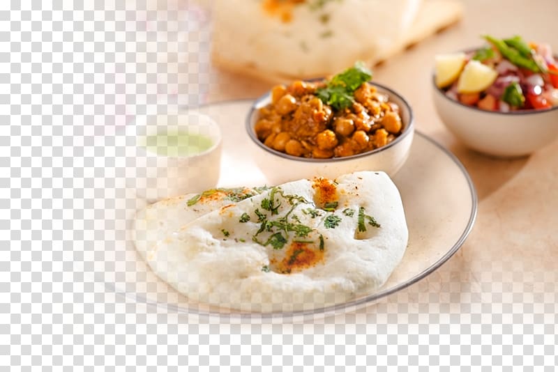 Kulcha Breakfast Indian cuisine Chana masala Chole bhature, Vada Pav transparent background PNG clipart