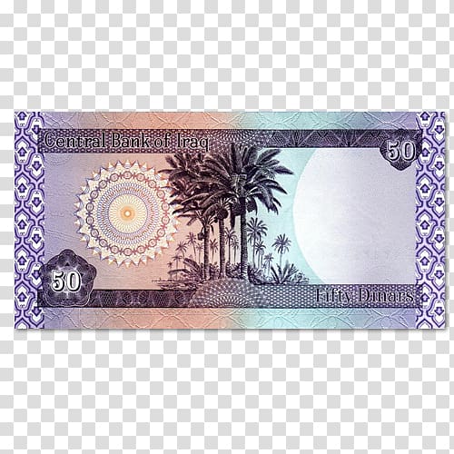 Iraqi dinar Banknote Currency Iraq Exchange, banknote transparent background PNG clipart
