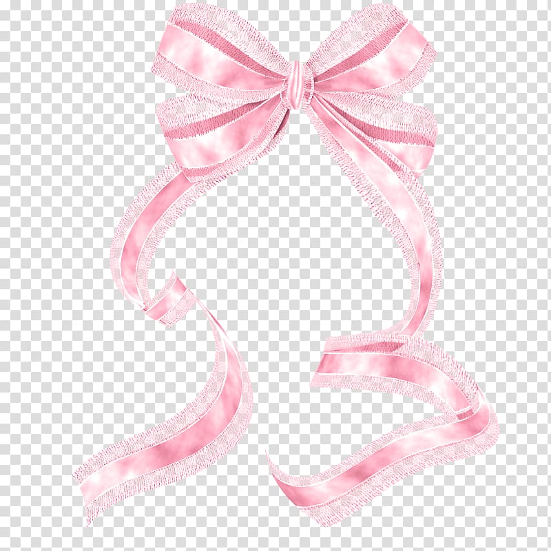 Pink and white ribbon , Pink , Pink bow transparent background PNG clipart