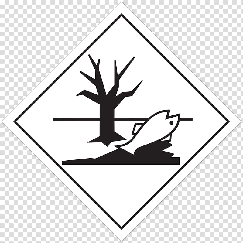 Dangerous goods Environmental hazard Environmental hazard Sign, dangerous goods transparent background PNG clipart