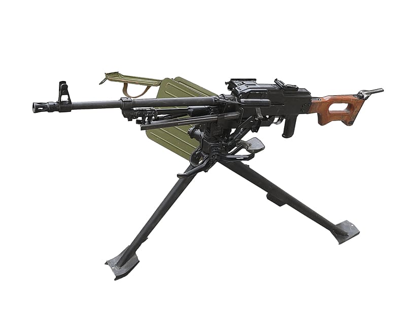 PK machine gun Weapon Light machine gun Firearm, machine gun transparent background PNG clipart