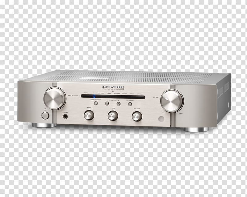Audio power amplifier Marantz Integrated amplifier High fidelity, golden stereo 3 transparent background PNG clipart
