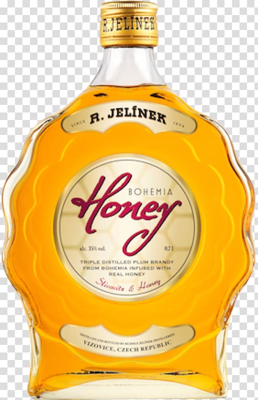 Slivovitz Distilled beverage Distillery Land Rudolf Jelinek Liqueur Brandy, honey transparent background PNG clipart