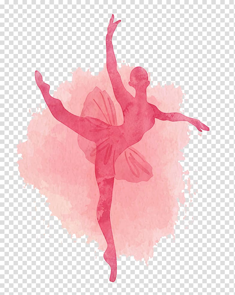 Ballerina pink , Ballet Dancer Ballet Dancer Ballet shoe, Pink Watercolor  Ballet transparent background PNG clipart