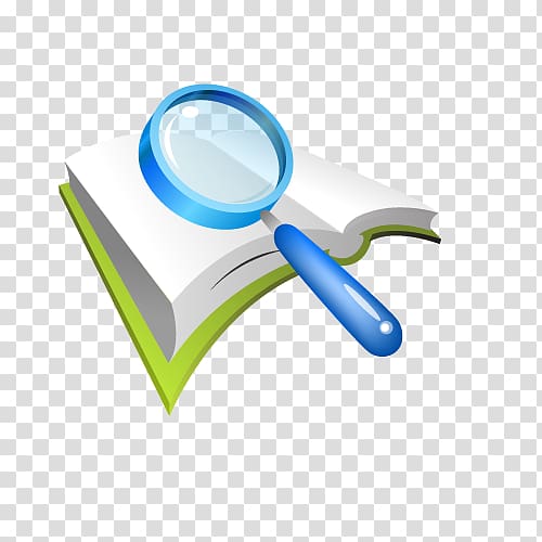 Research Magnifying glass Proyecto de investigacixf3n, magnifying glass book transparent background PNG clipart