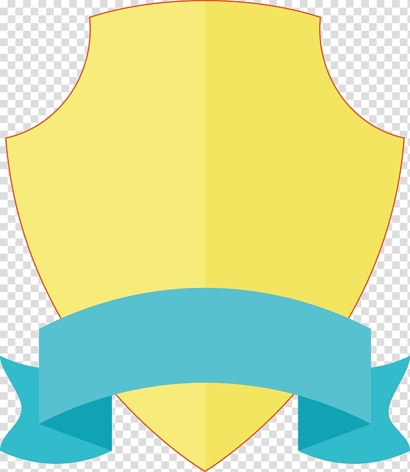 , Yellow shield label design transparent background PNG clipart