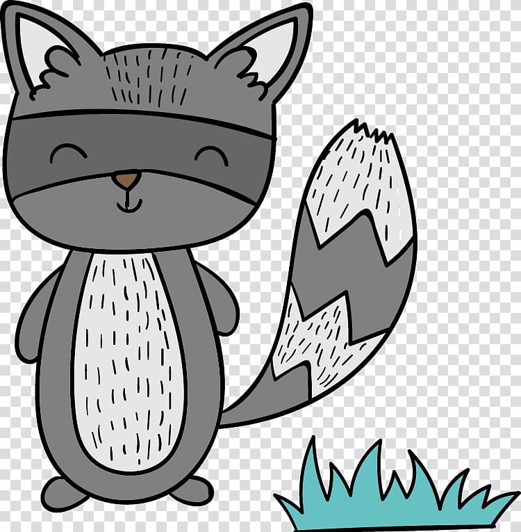 Forest Animals Friends of the Forest, Free Cartoon Android, Cute cartoon gray laugh civet cats transparent background PNG clipart