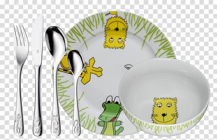 WMF Group WMF Child\'s Cutlery Set 4-Pcs. Janosch Hardware/Electronic Children\' cutlery frozen 4-piece WMF Kinderbesteck Willy Mia Fred Farbig, souffle dishes bakeware transparent background PNG clipart