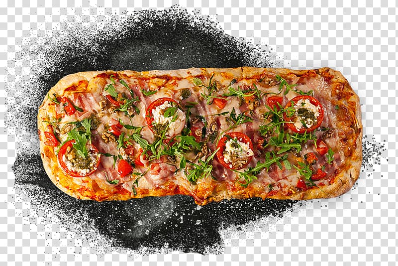 Sicilian pizza Flatbread Bakery, pizza transparent background PNG clipart