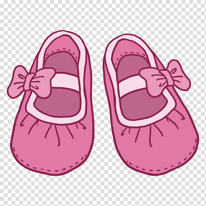 Flip-flops Slipper Shoe Child, Pink girl children shoes transparent background PNG clipart