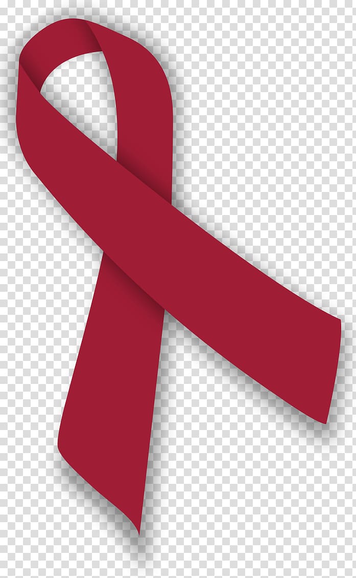 Red ribbon, Red ribbon Awareness ribbon World AIDS Day Pink ribbon, ribbon  transparent background PNG clipart