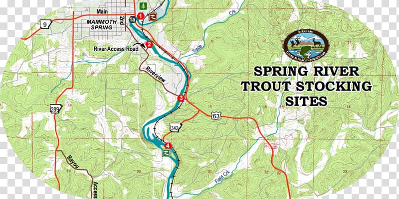 Mammoth Spring Spring River Map Water resources, city river transparent background PNG clipart