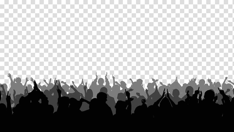 silhouette of pwople illustration, Silhouette footage Crowd , crowd transparent background PNG clipart
