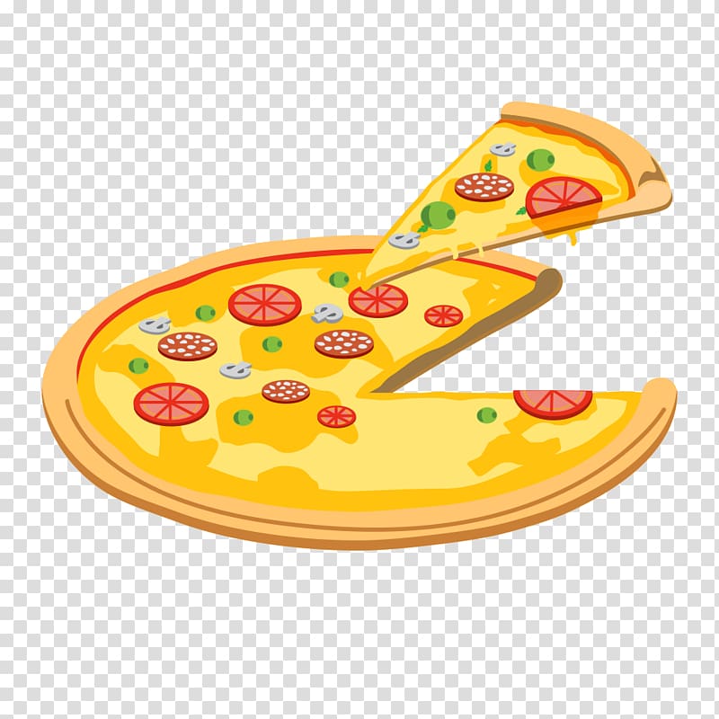Pizza Italian cuisine Fast food Salami, Pizza transparent background PNG clipart