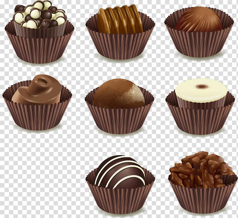 Fudge Cupcake Praline Muffin Chocolate, Chocolate food icon transparent background PNG clipart