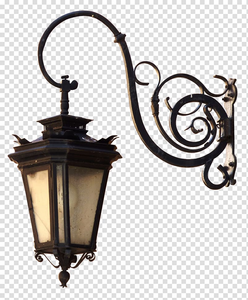 turned-off lantern sconce art, Street light Lantern Lamp Light fixture, street light transparent background PNG clipart