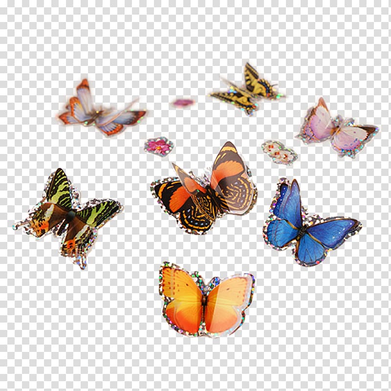 Butterfly gardening Insect Sticker Monarch butterfly, butterfly transparent background PNG clipart