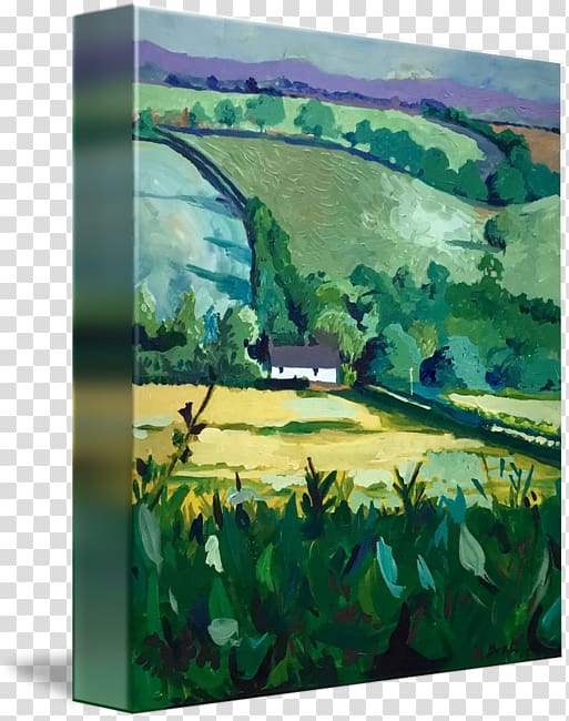 Painting Acrylic paint Ecosystem Meadow, painting transparent background PNG clipart