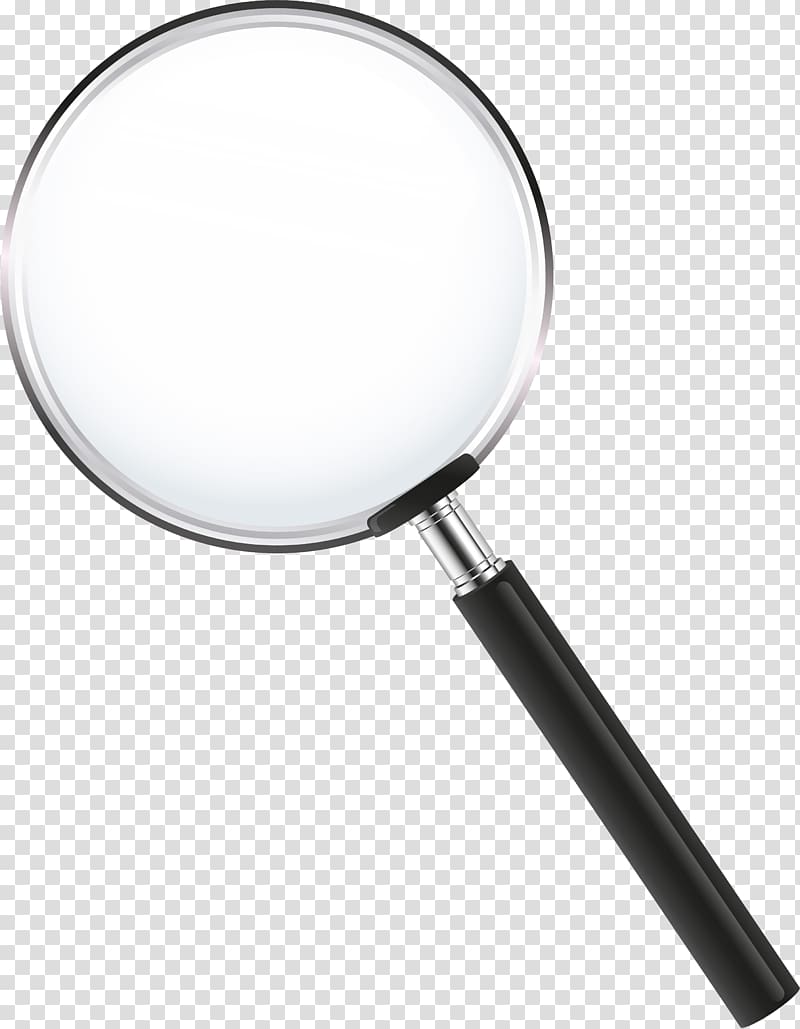 black handled magnifying glass , Magnifying glass Lens Magnification Optics, magnifier transparent background PNG clipart