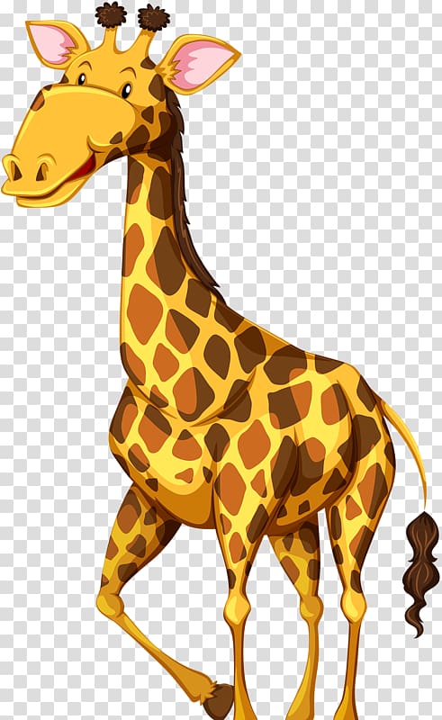 Giraffe Wildlife Illustration, Giraffe transparent background PNG clipart