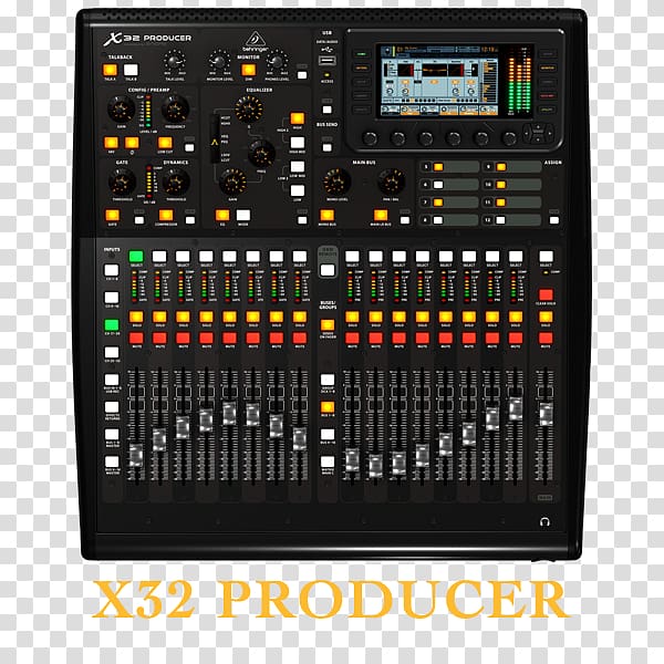 BEHRINGER X32 PRODUCER Audio Mixers Digital mixing console, music producer transparent background PNG clipart