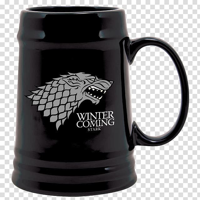 Beer stein Ceramic House Targaryen Winter Is Coming Mug, mug transparent background PNG clipart