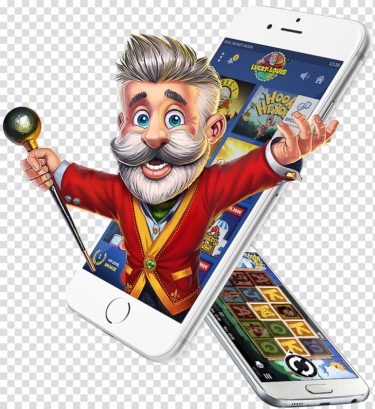 Mobile Phones Casino Game Mobile gambling Gratis, lucky character transparent background PNG clipart