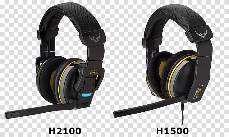 Corsair H1500 7.1 surround sound Corsair Components Headset Corsair Vengeance 1500 CA-9011124-NA Dolby 7.1 USB Gaming, keyboard corsair gaming headset transparent background PNG clipart