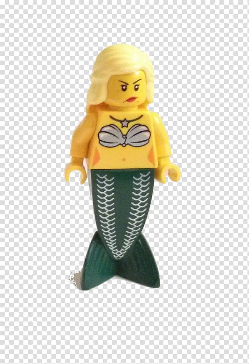 Figurine Lego minifigure Fantasy Mermaid, Mermaidhair transparent background PNG clipart