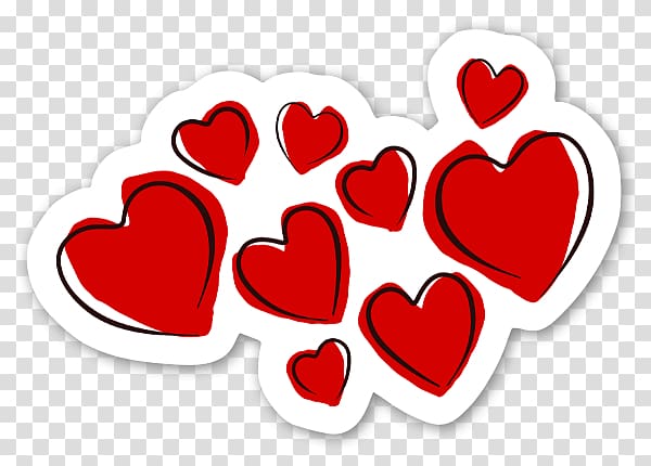 Valentine's Day Heart Birthday Gift, graffiti stickers for walls transparent background PNG clipart