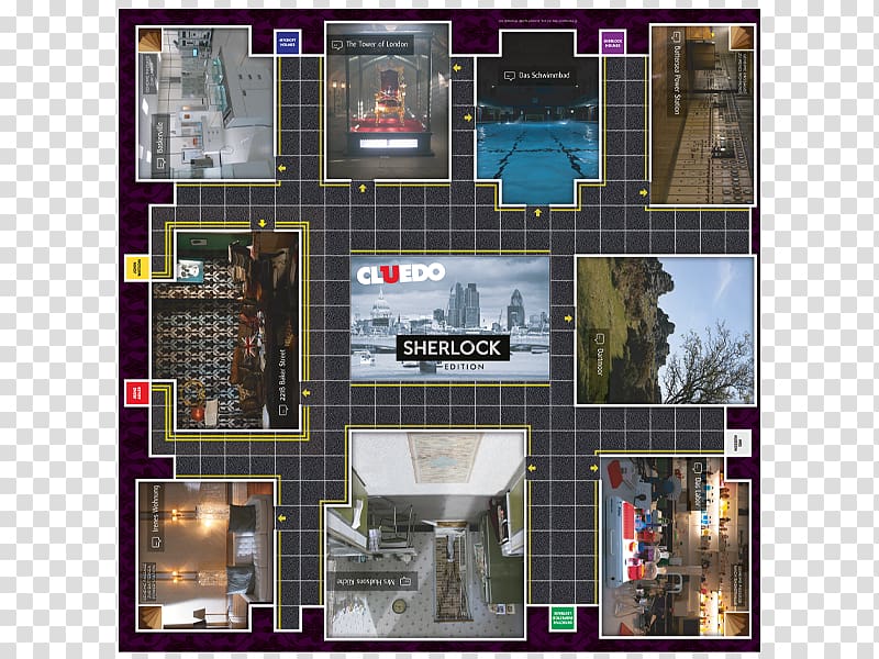 Hasbro Cluedo Facade Game Floor plan, others transparent background PNG clipart
