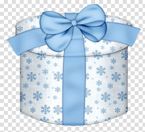 round white and blue floral gift box, Gift Blue , White and Blue Round Gift Box transparent background PNG clipart