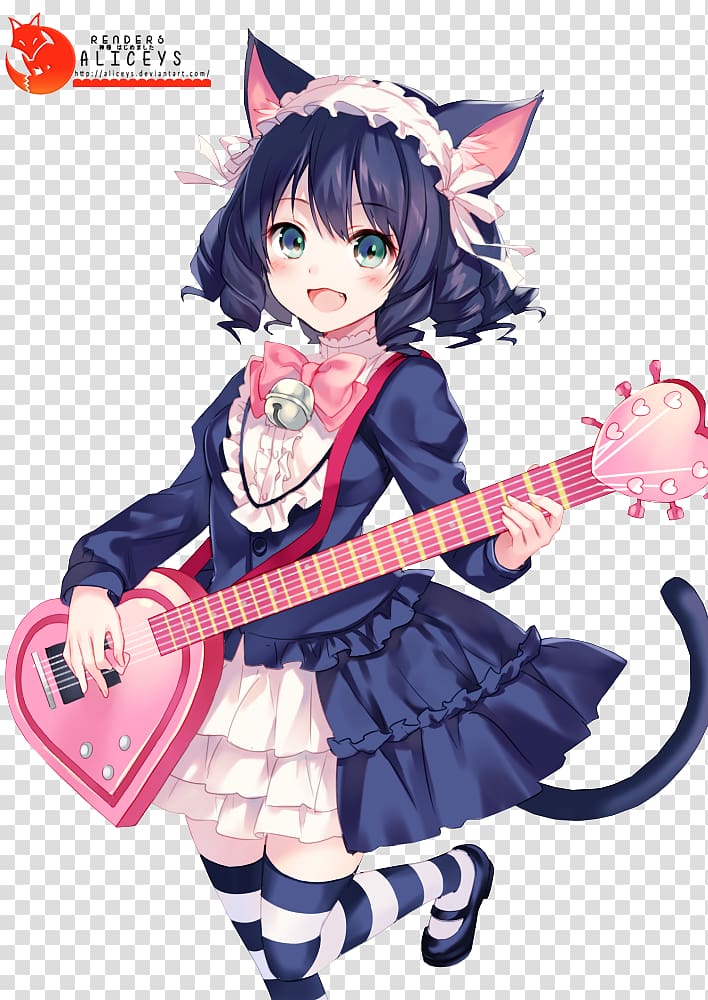 Show by Rock!! Anime Art Catgirl, show transparent background PNG clipart