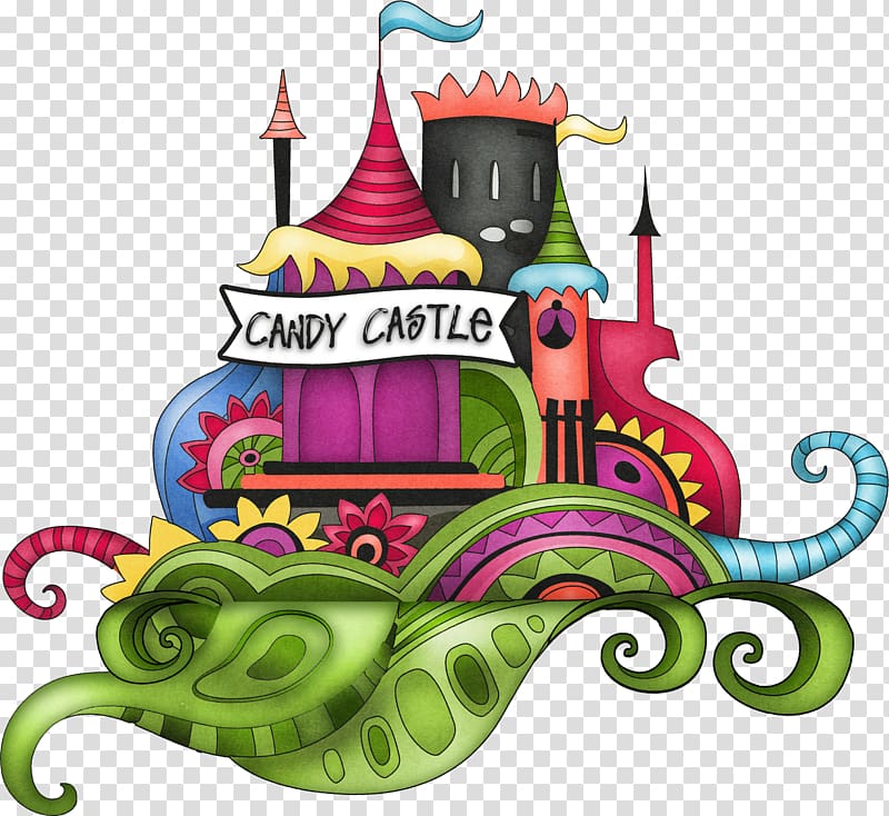 Paper Cartoon , Pretty creative color palace transparent background PNG clipart