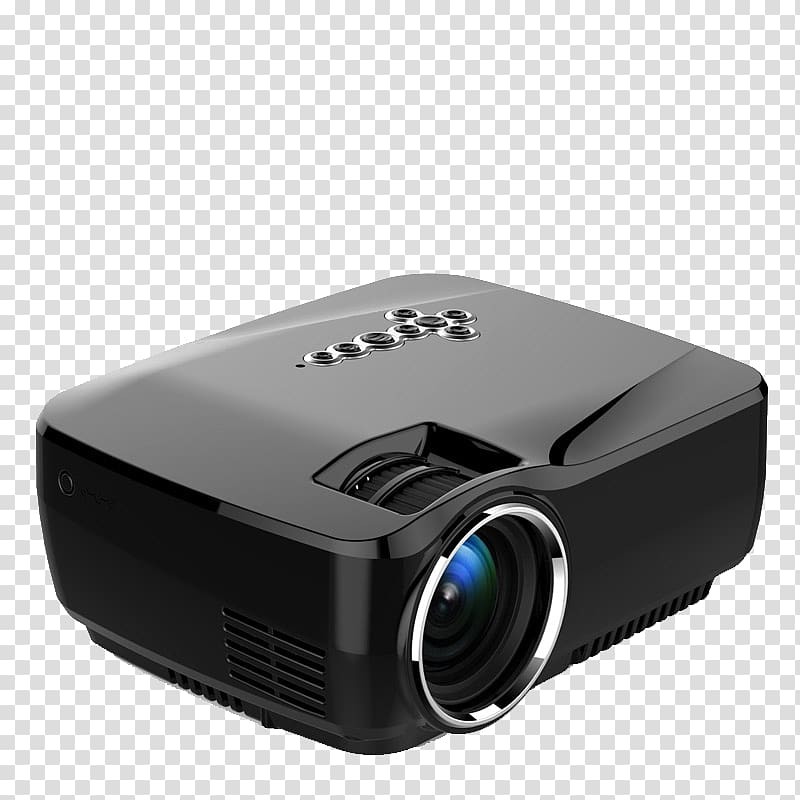 Video projector Handheld projector Android LCD projector, Mini Projector transparent background PNG clipart