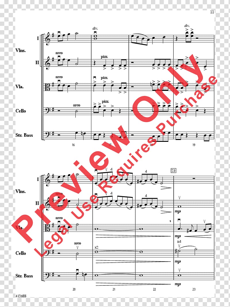 Sheet Music J.W. Pepper & Son Viola Orchestra, sheet music transparent background PNG clipart